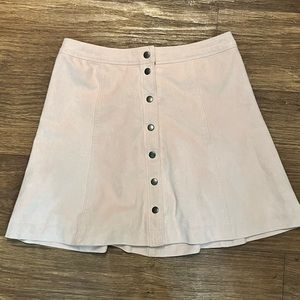 Pink Button Down Abercrombie Skirt